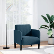 Divano Sedia con Braccioli Blu 54 cm in Velluto 4100577