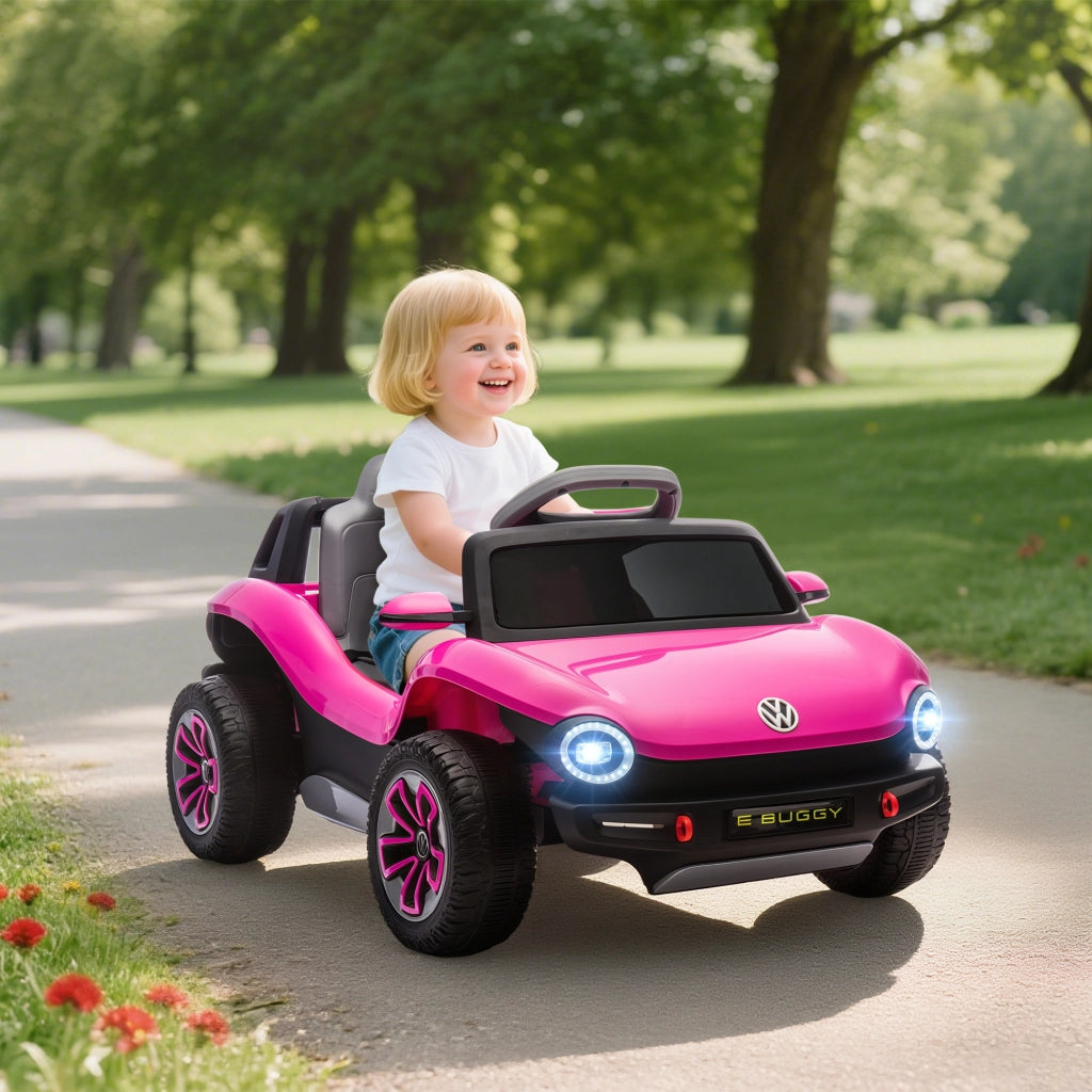 Automobile Bambini Volkswagen E-Buggy 12V con Telecomando ¨C zephmum ¨C Rosa