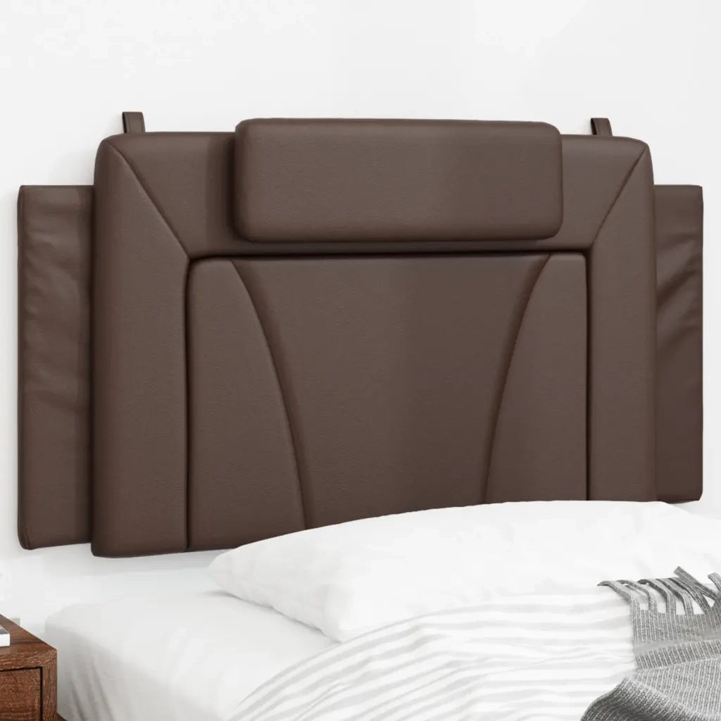 Cuscino Testiera Viana Marrone 100 cm in Similpelle 374776