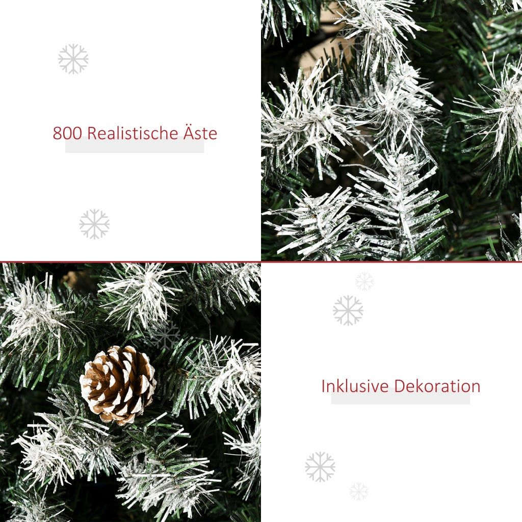 Albero di Natale artificiale ¨C zephmum ¨C con neve 180 cm