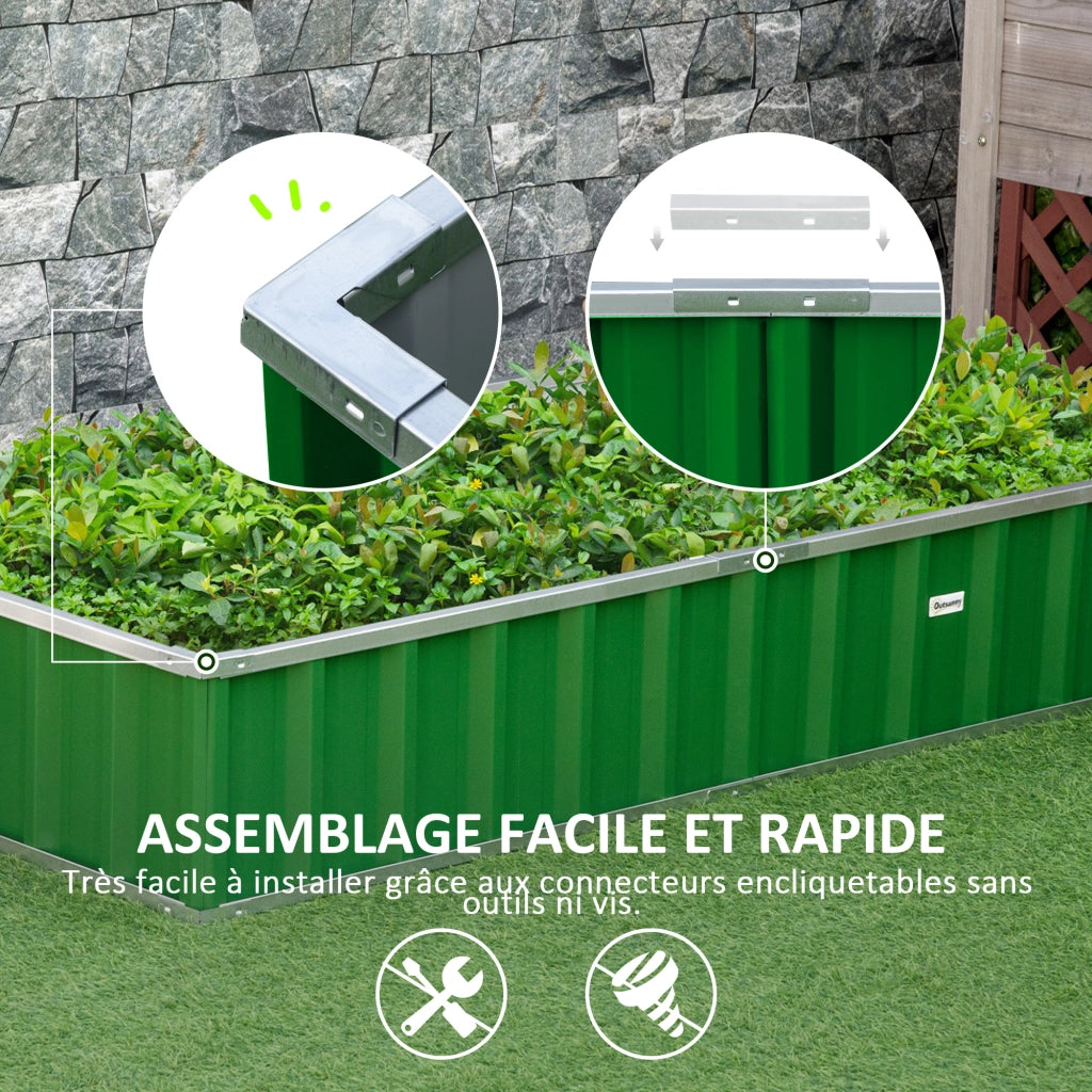 Letto da giardino modulare ¨C Minimal ¨C verde 174x90x30 cm