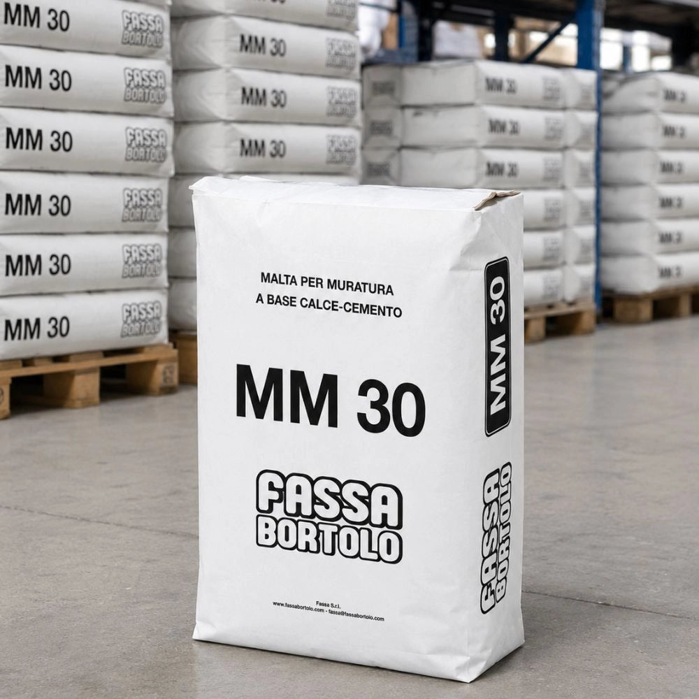 Fassa mm 30 malta cementizia grigia per muratura *** formato 5 kg, confezione 1