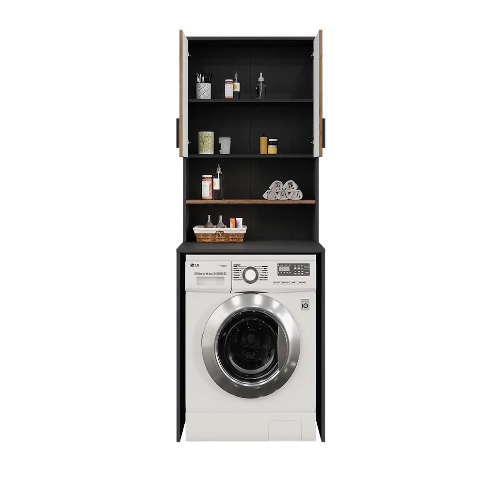 Vicco Mobile lavatrice Antracite 68 x 88.5 cm 2 parti