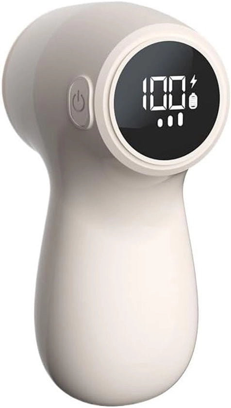 Tagliacapelli manuale con display digitale, ideale per uso domestico, beige.