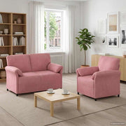 Set di divani 2 pz Rosa Velluto 3424889