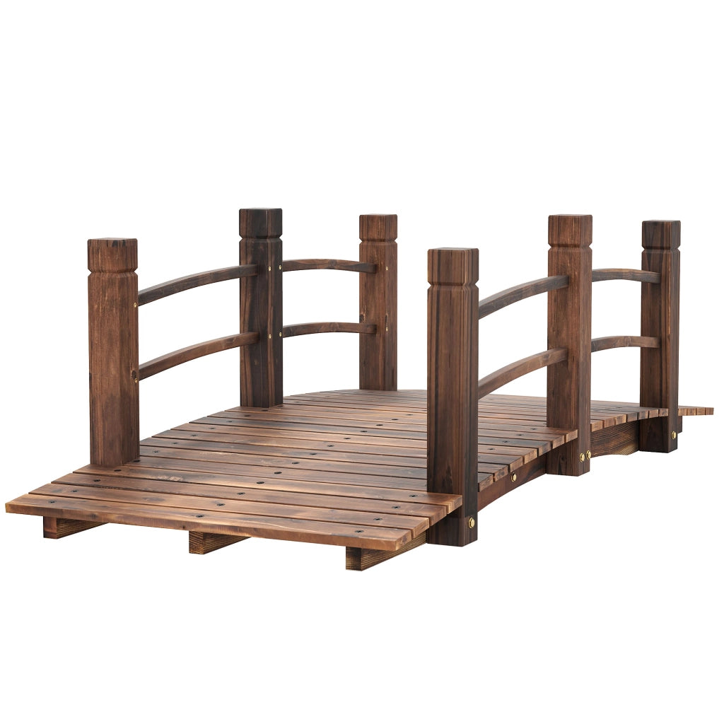 Ponticello da Giardino Passerella in Legno ¨C Minimal ¨C 152.5x67x48 cm