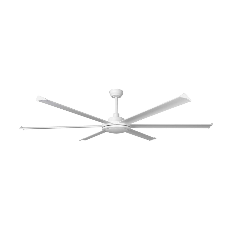 ROTTERDAM 30 XXL, Ventilatore con Luce, Faro Barcelona Colore: Bianco
