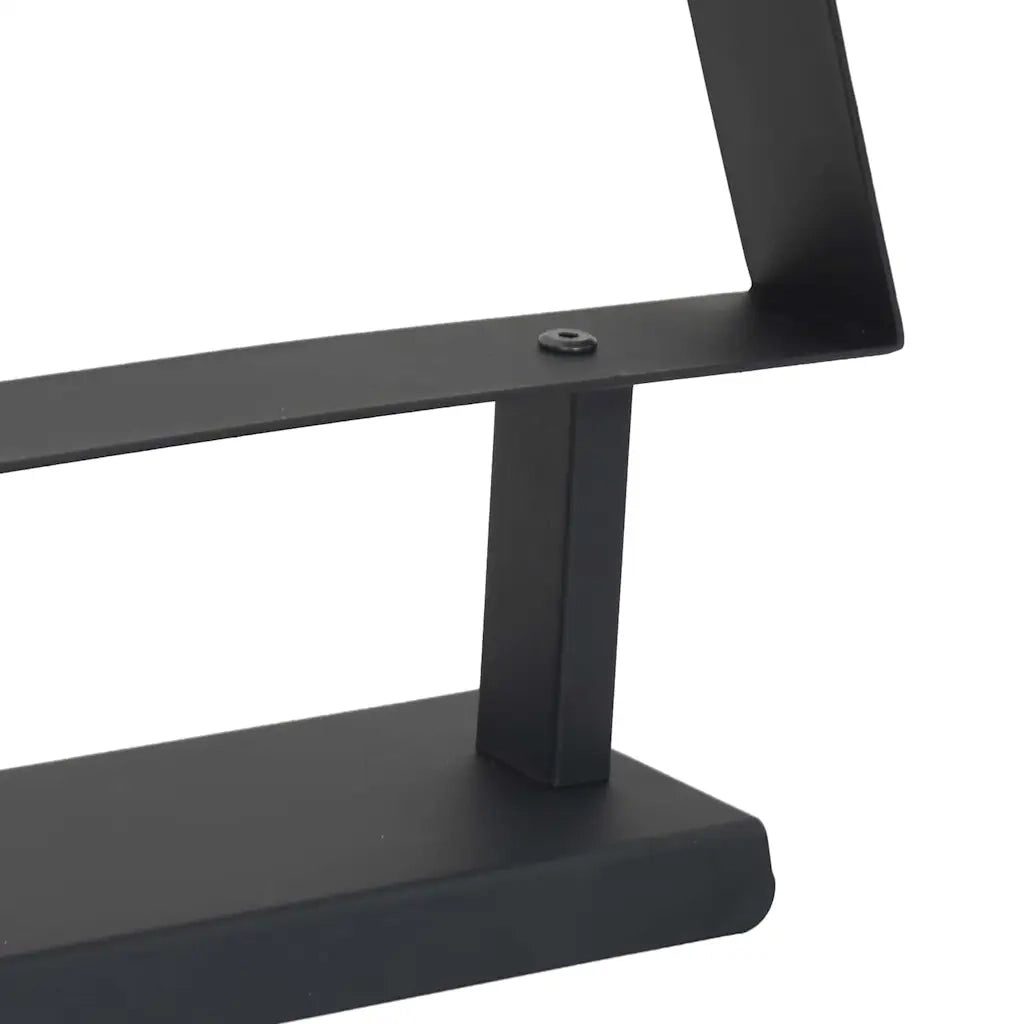 Albero di Natale | Decorazioni natalizie in metallo con supporto Nero 125,5 cm Acciaio