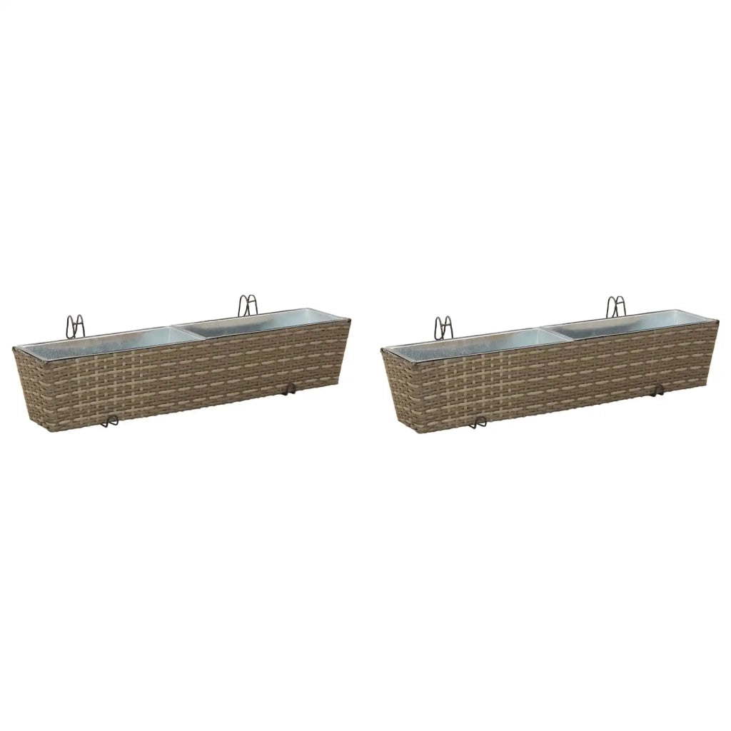Ringhiera 2 pcs 80 x 17 x 17 cm Metallo 42026970
