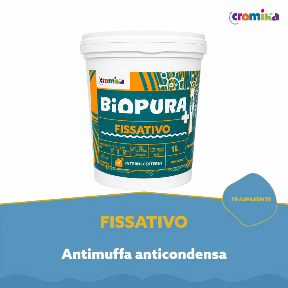 Fissativo antimuffa anticondensa alta concentrazione linea biopura cromika *** formato 1 lt, confezione 1