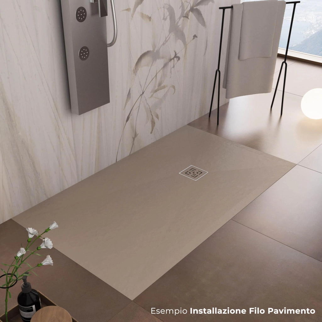Piatto Doccia in Pietra 70x100 cm Bonussi Canton Moka