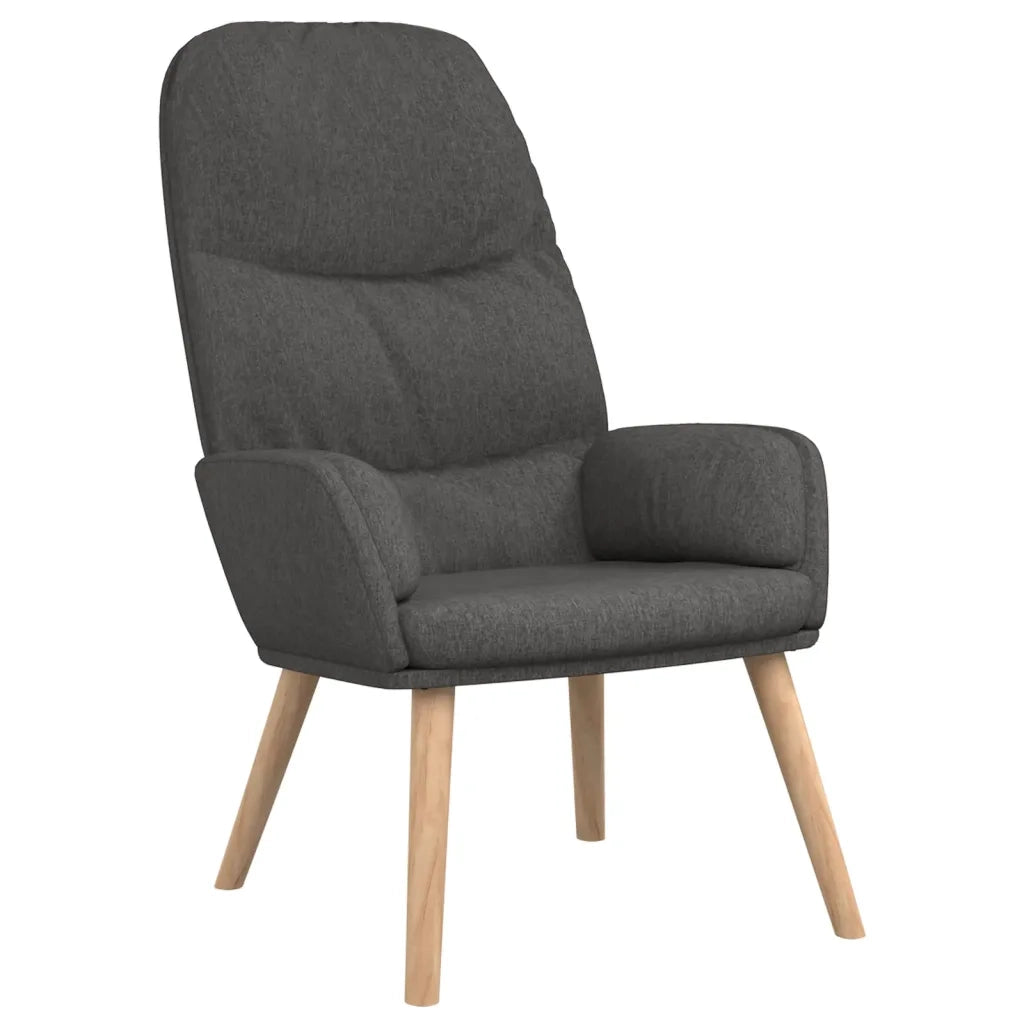 Poltrona Relax | Sedia Relax Grigio Scuro in Tessuto