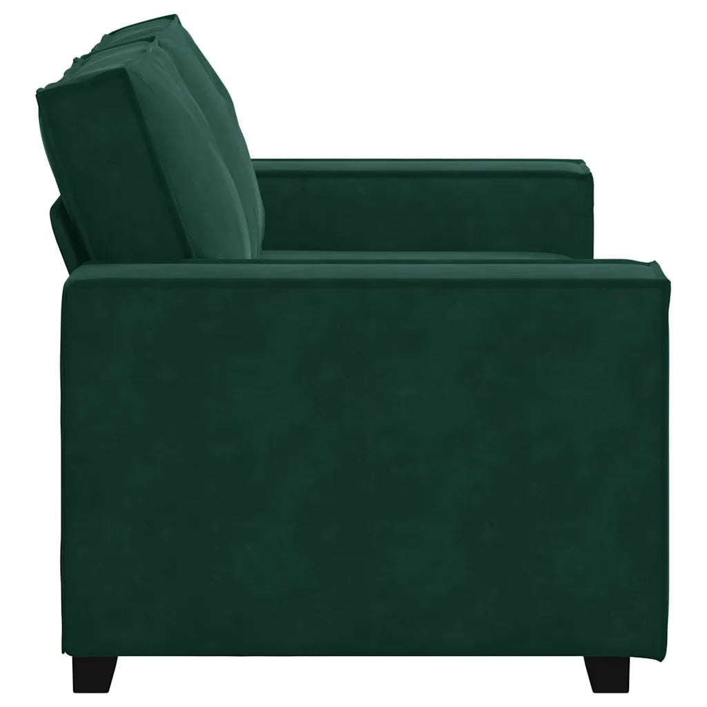 Divano a 2 Posti-Sofa 2 Posti Verde Scuro 120 cm in Velluto 907504