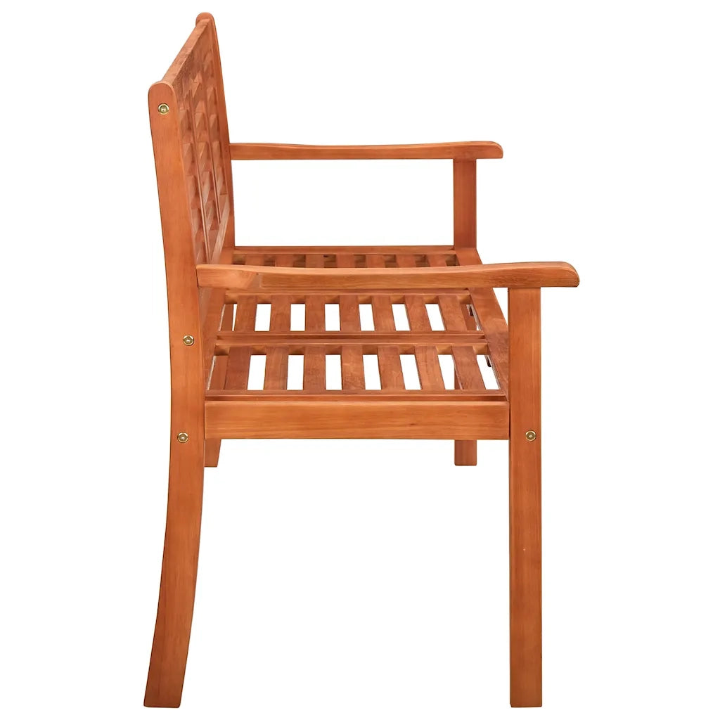 Panchina da Giardino 3 Posti e Cuscino 150cm Massello Eucalipto 3060997