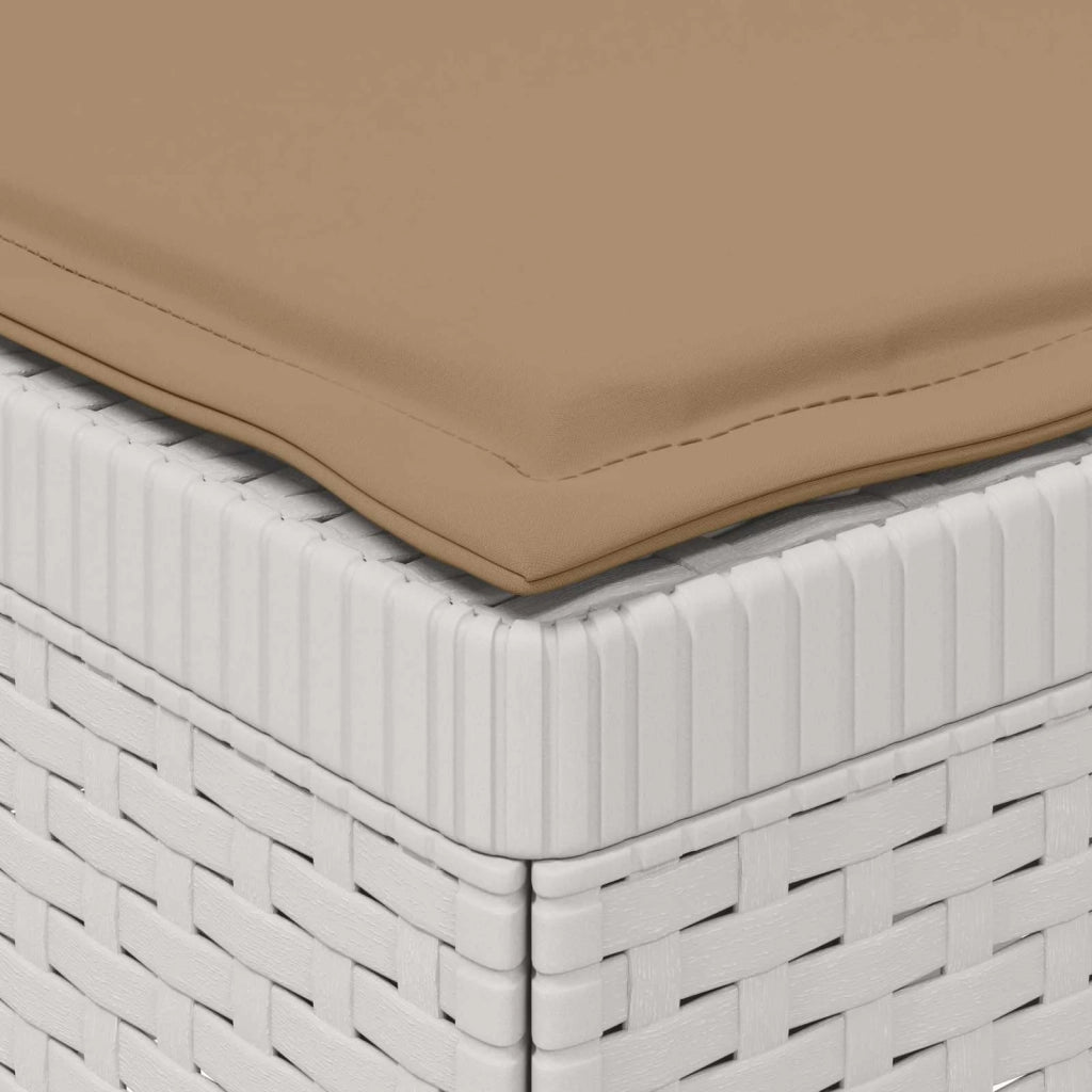Divano da esterno-Divano da Giardino a 1 Posto con Cuscini Aspetto Rattan PP 227322