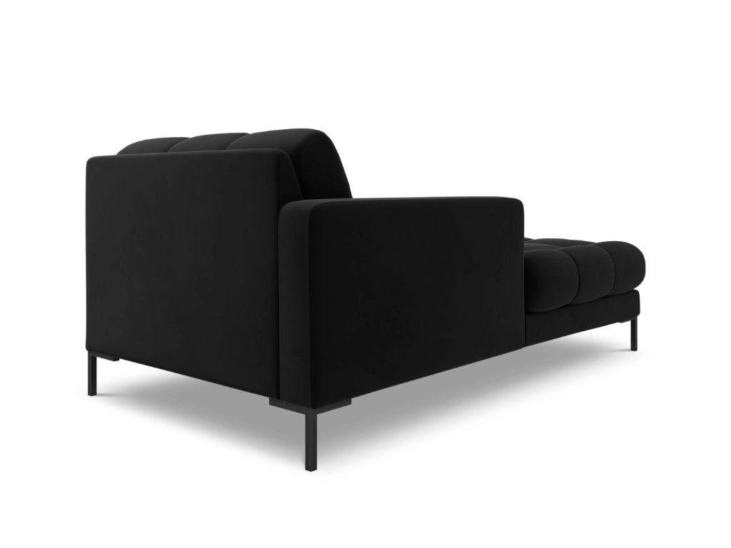 Cosmopolitan Design - Chaise longue sinistra "Bali" in velluto nero 