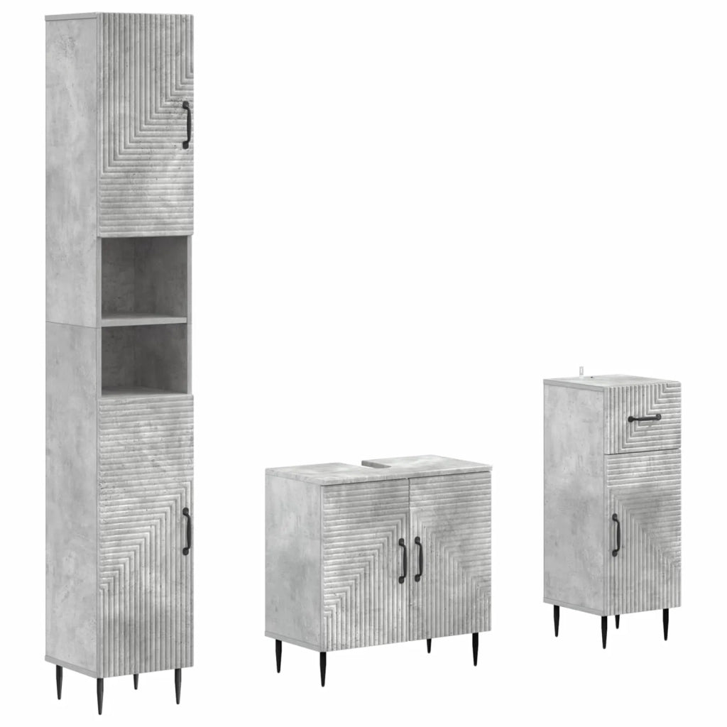 Set di armadietti da bagno in 3 pezzi HAARLEM 3417858