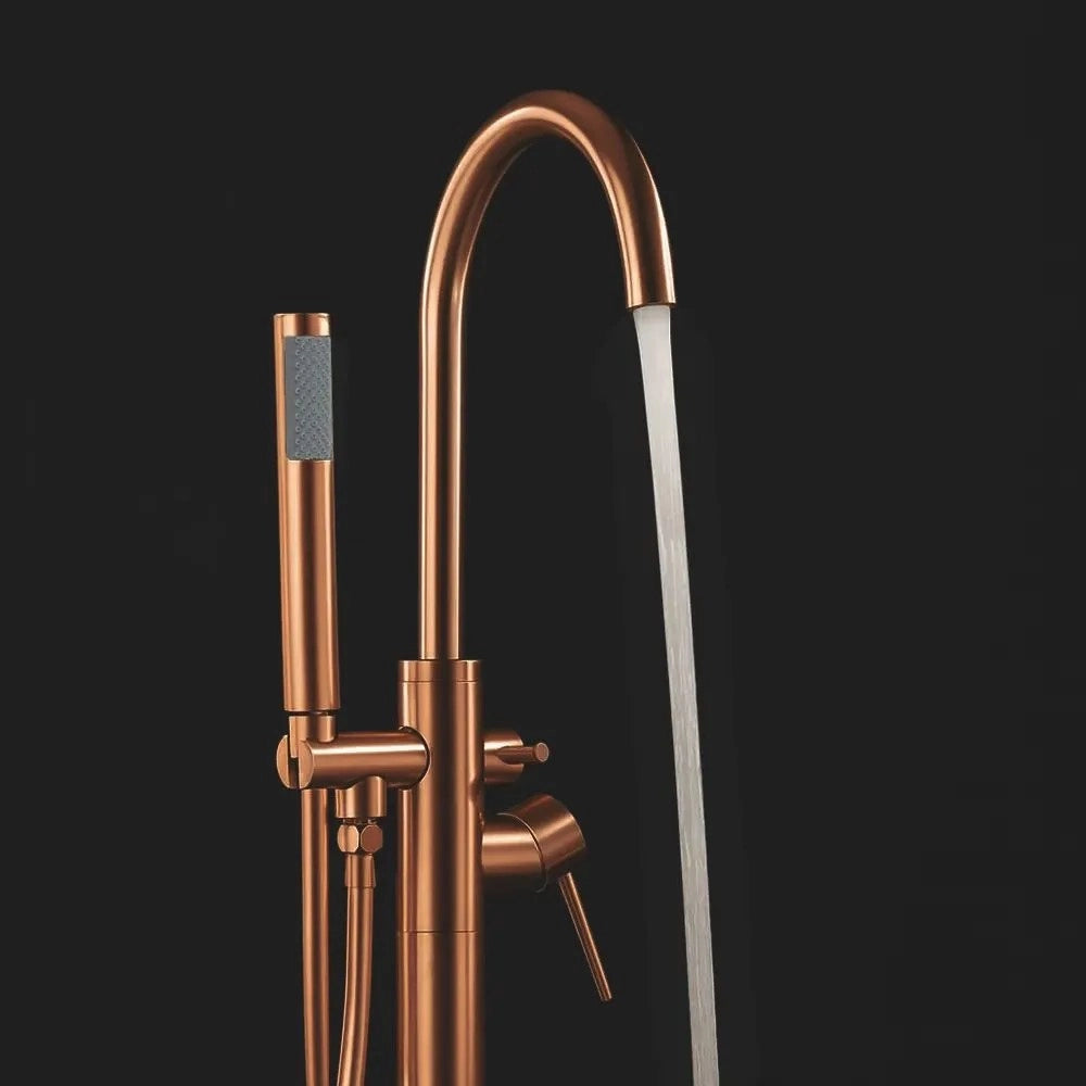 Rubinetto Indipendente Rea Lungo Brush Copper