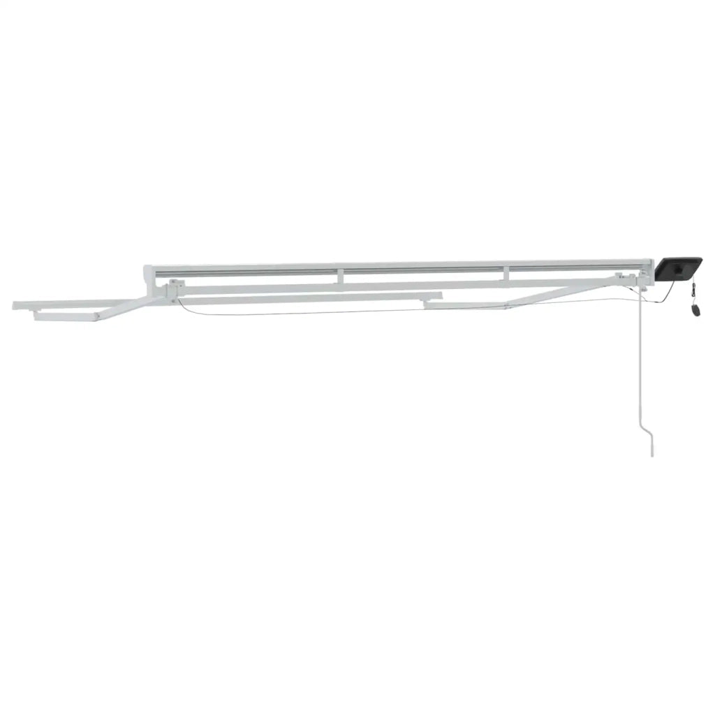 Cornice per Tenda Manuale con LED Bianco 3,5 x 2,5 m Alluminio 42024799
