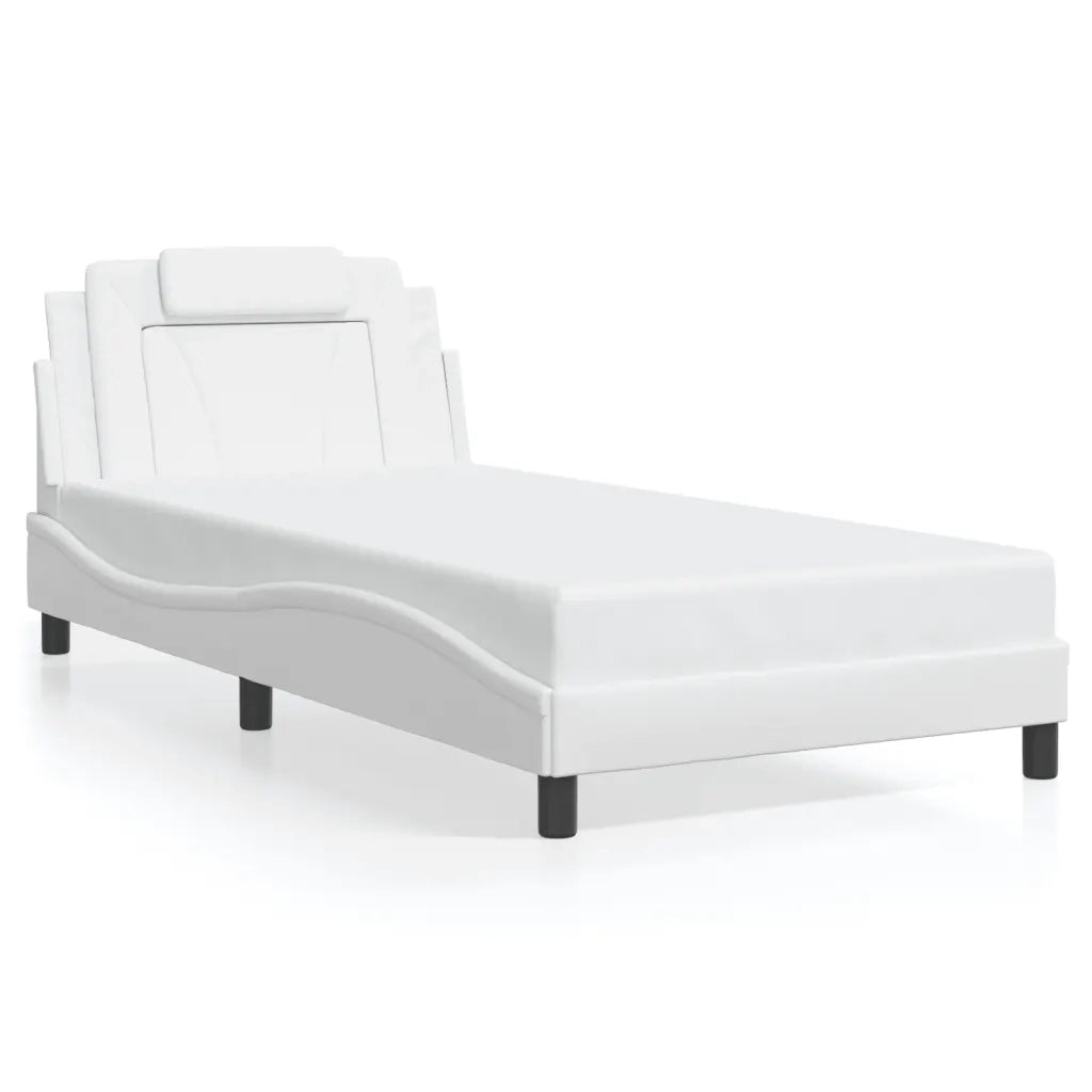 Giroletto Viana con LED senza Materasso Bianco 100x203 cm