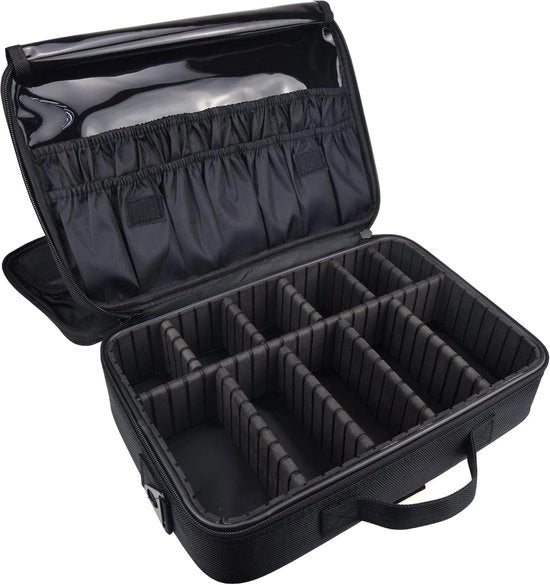 Valigetta per trucco - Carrello per parrucchiere - Valigetta per trucco portatile - Caso di bellezza - Valigetta cosmetica - Ideale per viaggi - Da viaggio
