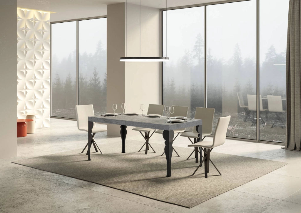 Tavolo Allungabile 160-244x80x77 cm Paxon Cemento