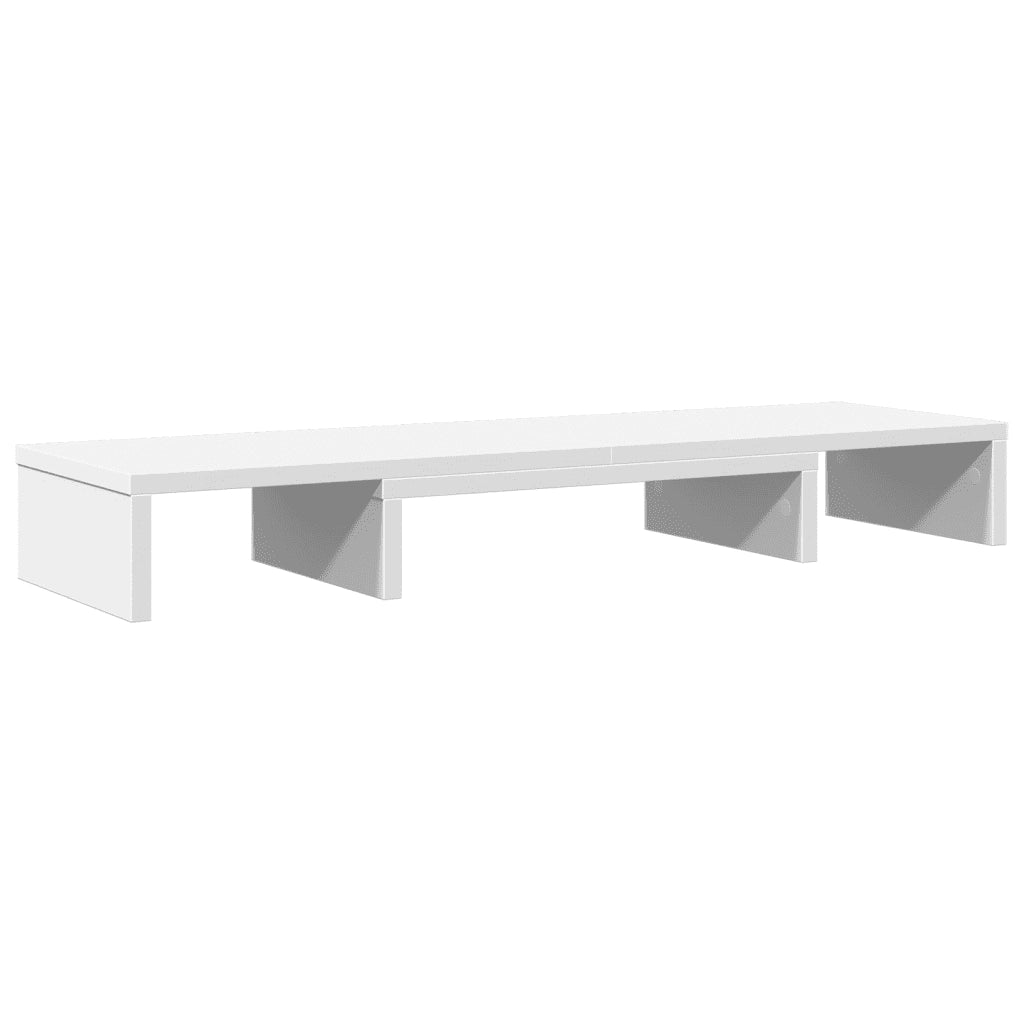 Supporto Monitor Regolabile Bianco 80x24x10,5 cm in Truciolato 854634