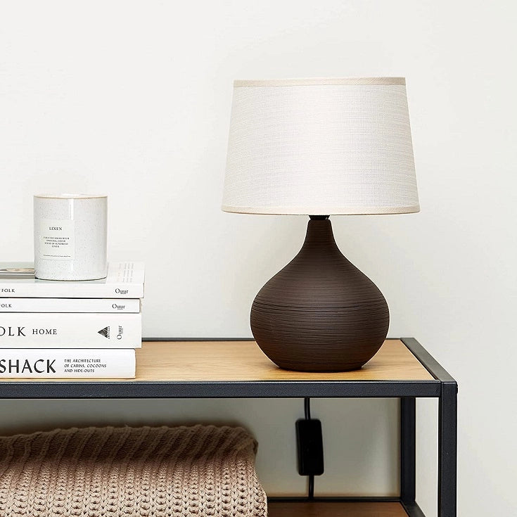 LAMPADA DA TAVOLO MARTIN E14 D.20XH29CM MARRONE