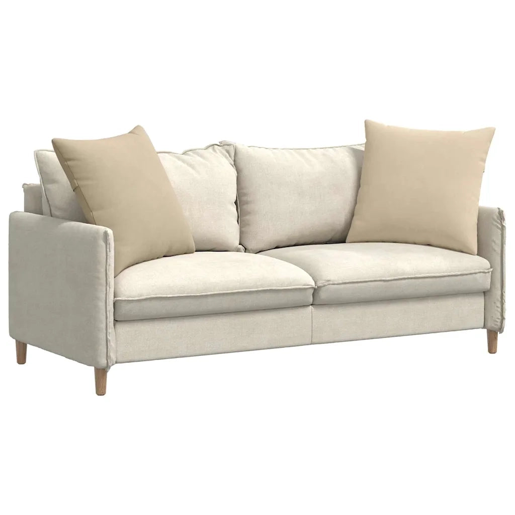 Cuscini da Divano 2 pcs Crema 60 x 60 cm Tessuto 42014030