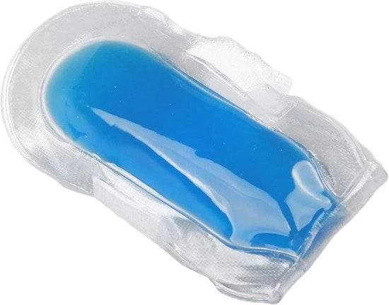 Compresso gel riutilizzabile 6 cm - Panno di gel per dita e piedi - Panno di gel con chiusura con nastri adesivi - Custodia per presa sicura