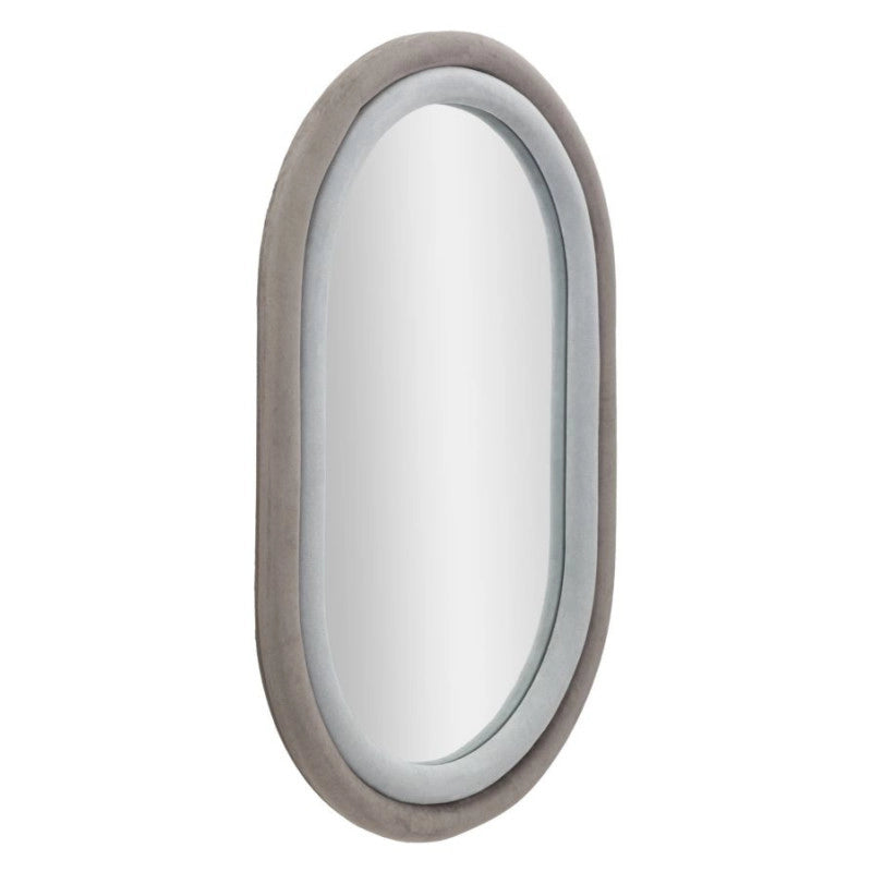 Specchio Da Muto Antony Velluto Grigio/mix cm 60x4x90