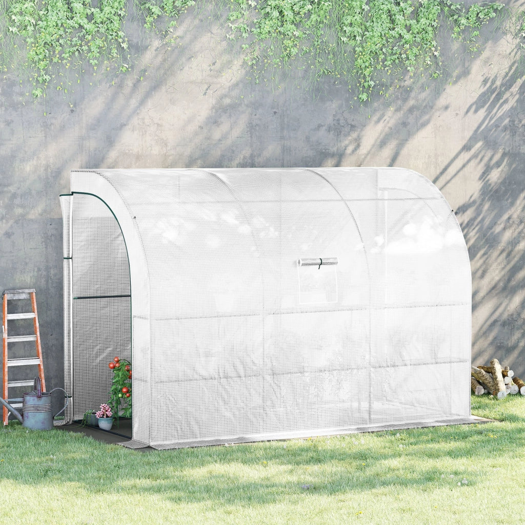 Serra per giardino con copertura in plastica ¨C Minimal ¨C Bianco 3 livelli