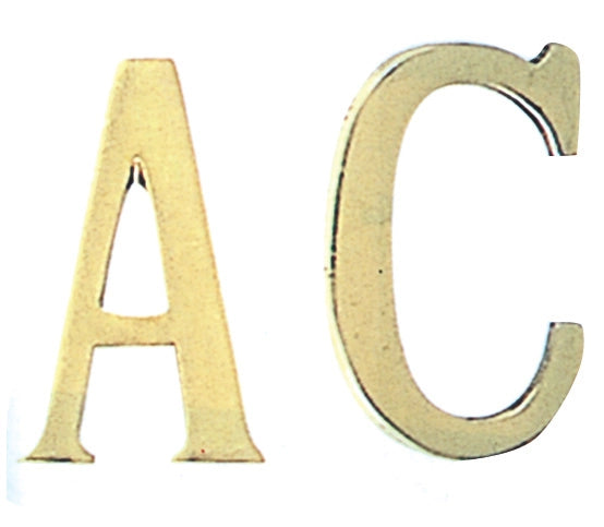 BL LETTERA A IN OTTONE 75 MM- 1,0 blister