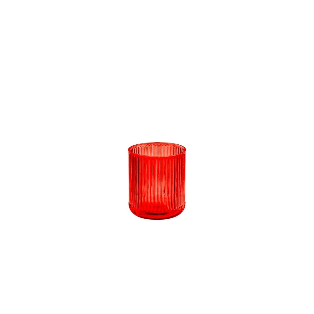 Bicchiere vetro venus rosso cl40