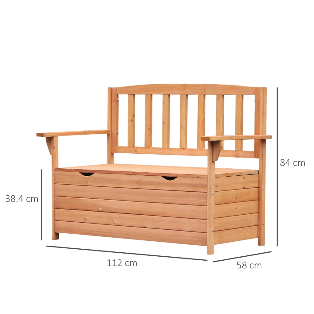 Panchina da Giardino 2 Posti con Contenitore ¨C Xylo ¨C Legno