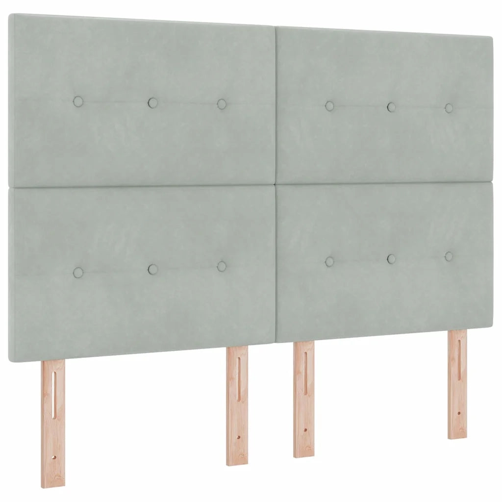 Testiera Grigio chiaro 160 cm Velluto 3337841