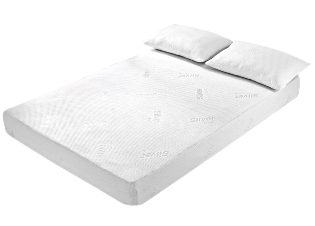 Coprimaterasso Con Angoli Elasticizzati Modello Silver Fresh - 1 Piazza E Mezza - Silver