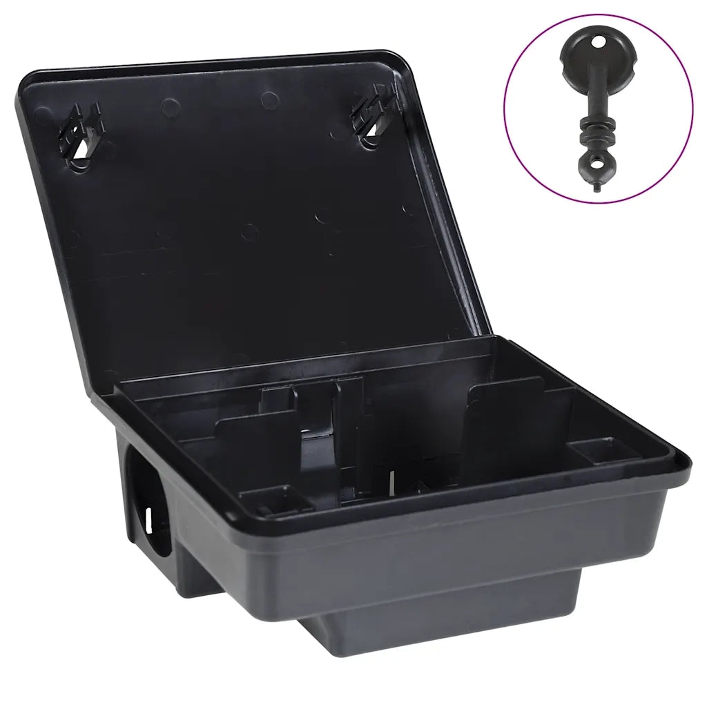 Trappole per Topi 6 pz Nere 23x19x9,5 cm 4106488