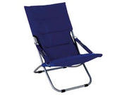 POLTRONA ACCIAIO PIEGHEVOLE BLU  cm.50x94x63h.    VETTE
