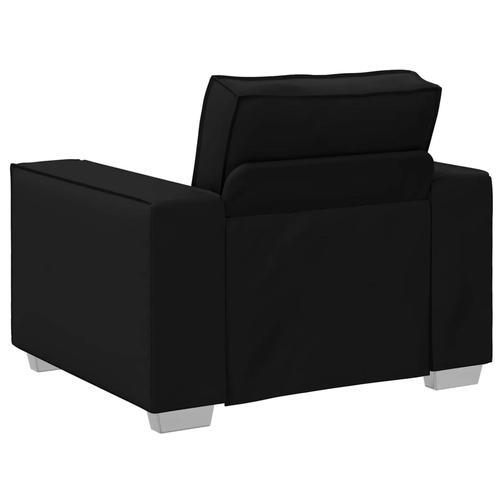 Poltrona Sofa Nero 100 cm Pelle Sintetica 4105044