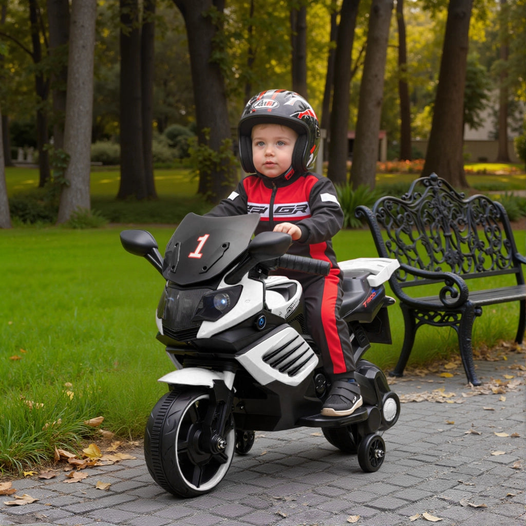 Moto Elettrica Bambini 6V ¨C Minimal ¨C Bianco