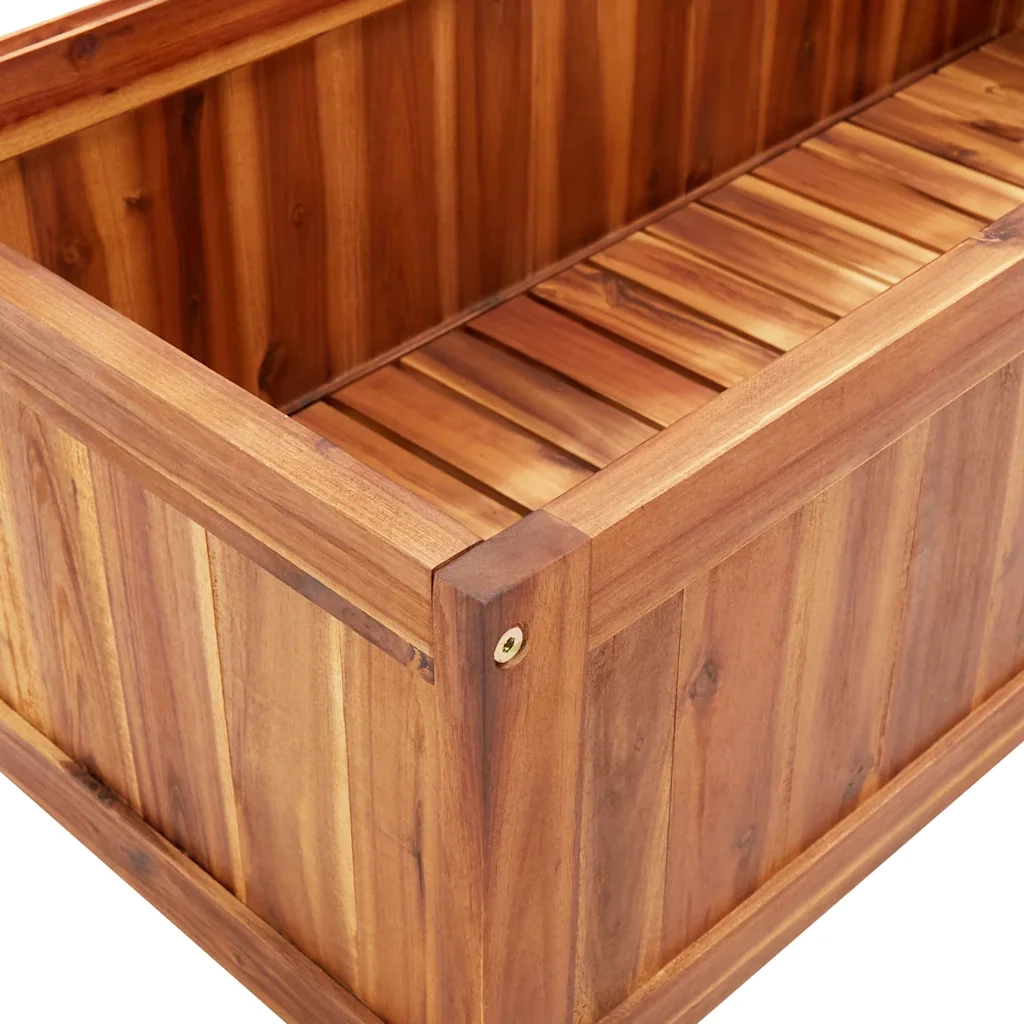Letto Rialzato con Graticcio 85x38x150 cm in Massello di Acacia 316542