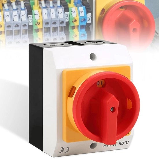 Schermo di protezione 16 A 3-polig interruttore a manopola con protezione IP65 con case.