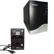 Trade Shop - Ups 650va Gruppo Di Continuita' Tecno 600w Per Pc 2 Ingressi Schuko -
