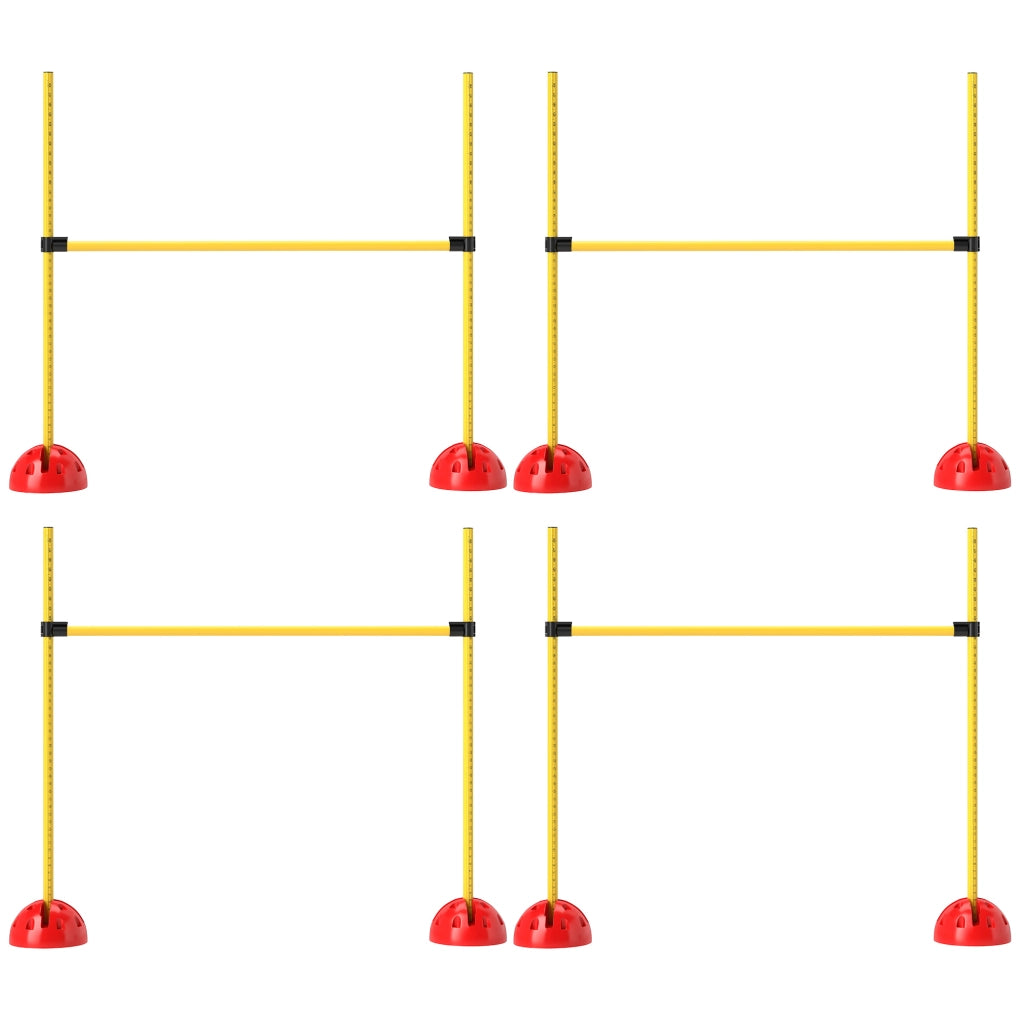 Set Agility per Cani 4 Pezzi ¨C Xylo ¨C con 4 Ostacoli e Borsa per Trasporto, Giallo