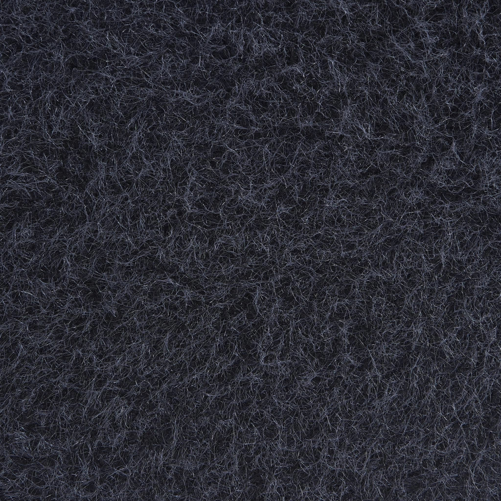 Divano modulare tessuto effetto alpaca, 3 posti, blu notte