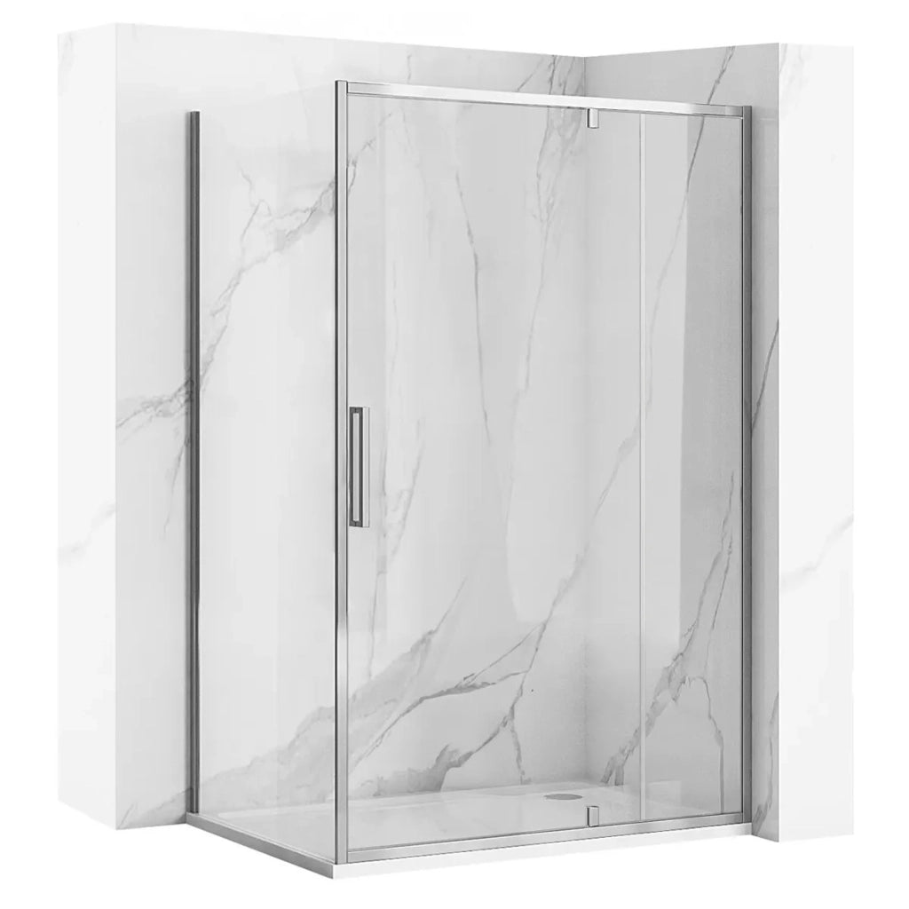 Cabina Doccia Rea Rapid Swing Chrom 100x100