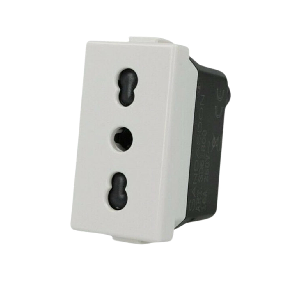 Biesse kit presa bipasso 2p+t 10/16a 250v compatibile bticino matrix am5180 *** numero pezzi 3, confezione 1