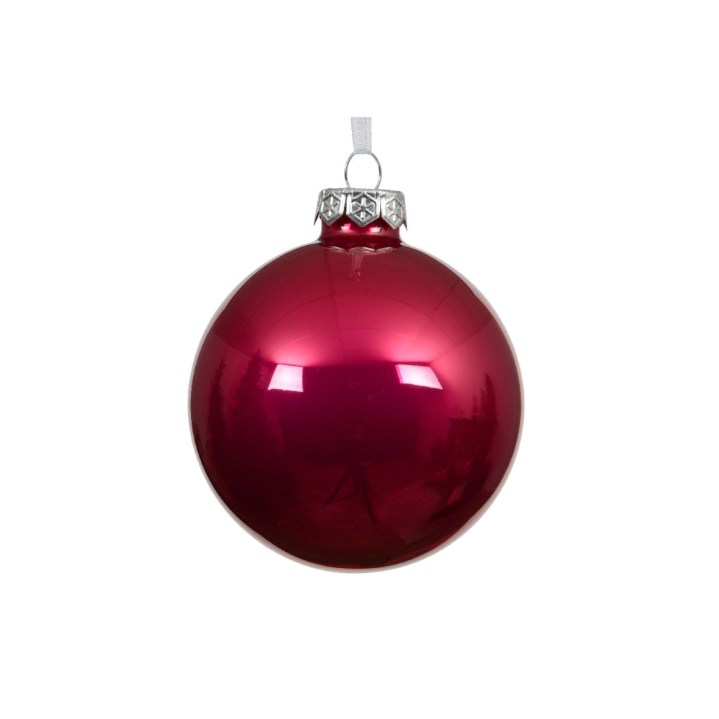 Pallina Vt lucido rosa festivo d8cm
