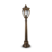Lampada Da Terra Classica Da Esterno Alluminio Oro 1 Lucec E27 60W Ip44